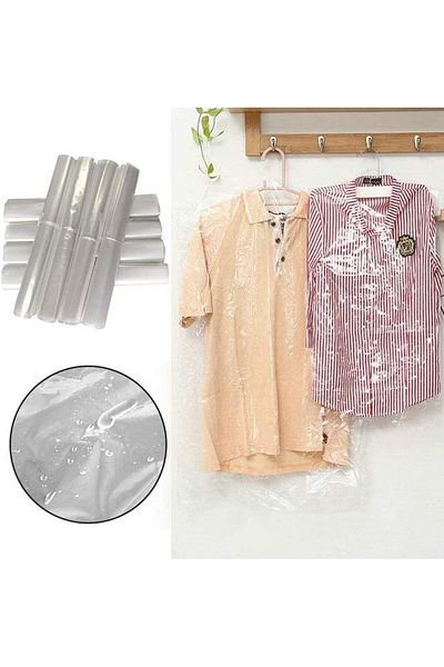 Dekals 5 Pieces Hanger Holes Clothes Hurcu Sweater Jacket Suit Nylon Bag Clothing Protection Nylon 59x90