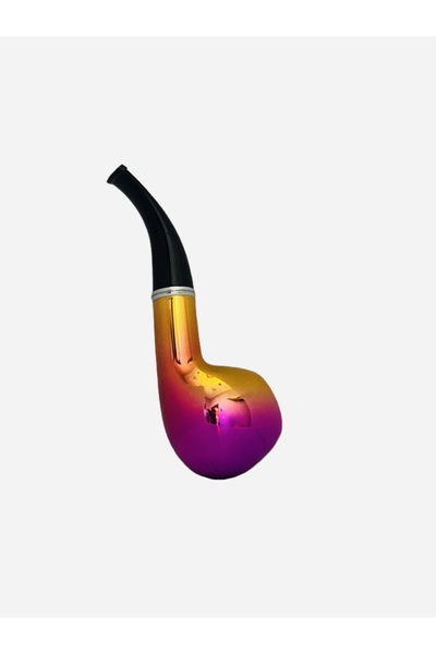 FYZSHOPPING Neon Metalik Renkler Retro Pipo Sarı-pembe