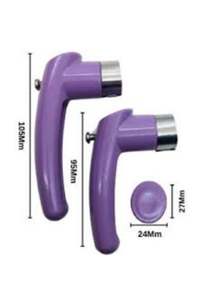 shopdrm Çaydanlık Sapı Takımı Kulp Tutamak Seti Parlak Lila Yanmaz