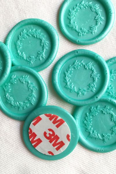 Dekorden Adhesive wax seal - Aqua green 50 pieces