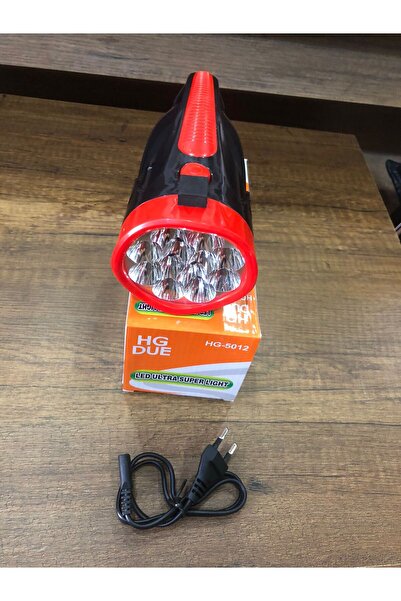 ROZIA 12 Ledli El Feneri Işıldak Kamp Lambası Şarjlı Acil Durum Led Lambası