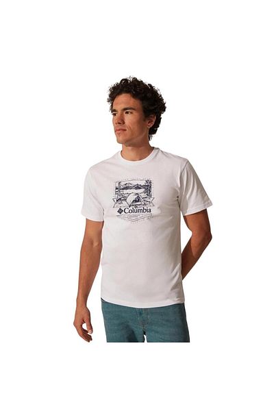 Columbia Tricou cu mânecă scurtă pentru bărbați Csc M Lakeside Badge SS Tee Cs0232-100