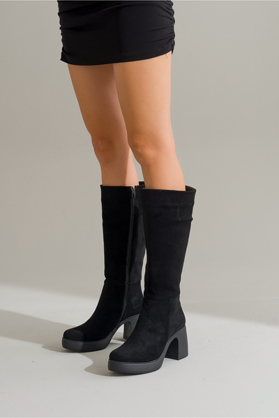 Ataköy Ayakkabı KADIN KALIN TOPUKLU ÇİZME