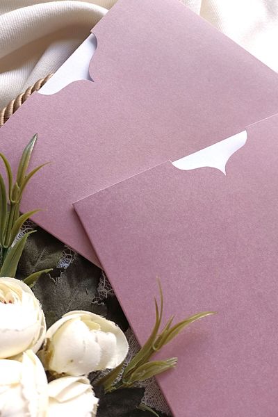 Dekorden Lilac Invitation Envelope - 16x16 cm - 100 pieces
