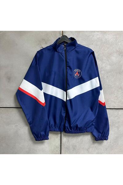 Be Original Унісекс синій плащ у смужку Paris