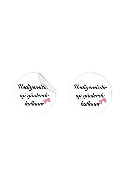 anka design Sticker 3 Cm - It is written as our gift - 60 Pieces -