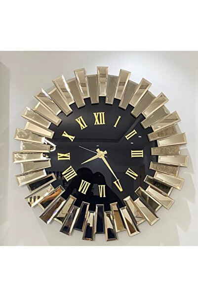 İK mimarlık Art Mirror Elite piyano Aynalı Saat 50Cm