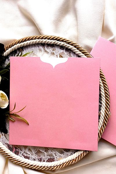 Dekorden 16x16cm. Pink Invitation Envelope - 100 pieces