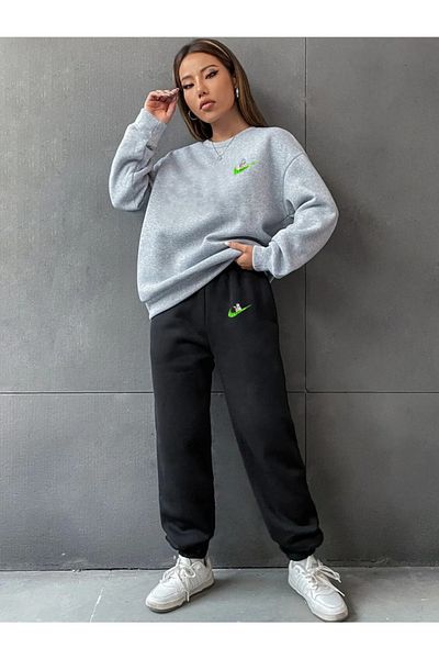 AY MONTANA LUNAVISTA Women's Rick & Morty Printed Sweatshirt Bottom Top Tracksuit Set