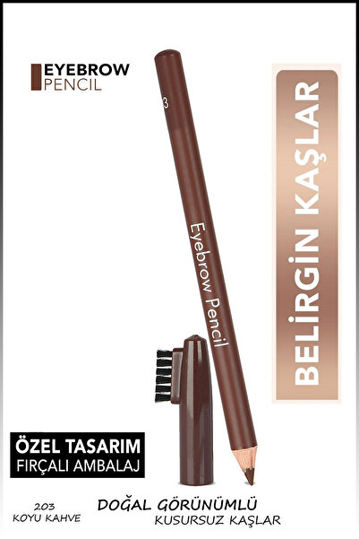 Nera Classy Eyebrow Pencil with Brush Cover - Eyebrow Pencil -202/203