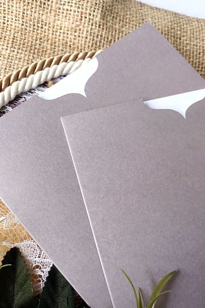 Dekorden Gray Invitation Envelope - 16x16 cm - 100 pieces