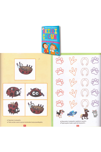 Bıcırık Yayınları 3 Yaş ve Üzeri Çıkartmalı Gelişim Etkinlikleri /Hafıza-Dikkat Geliştirme/Sayısal Düşünme(4 Kitap)