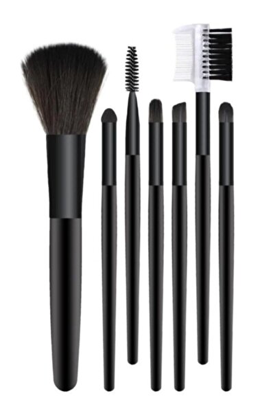 Şenkozmetik مجموعة فرش مكياج مكونة من 7 قطع باللون الأسود