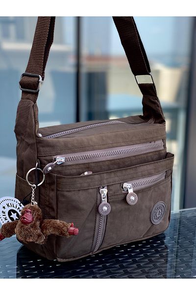 Dark brown messenger sales bag