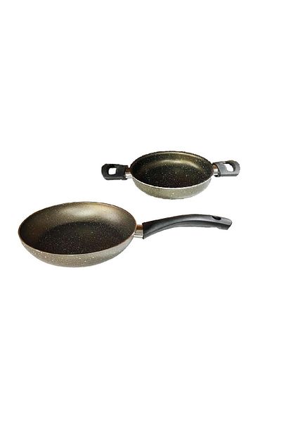 Mehtap 28 CM Granite Pan and 22 CM Pan Set
