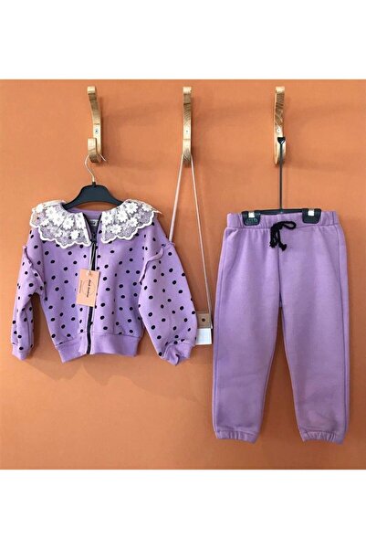 minikgardırop kız çocuk şardonlu ceketli eşofman takımı