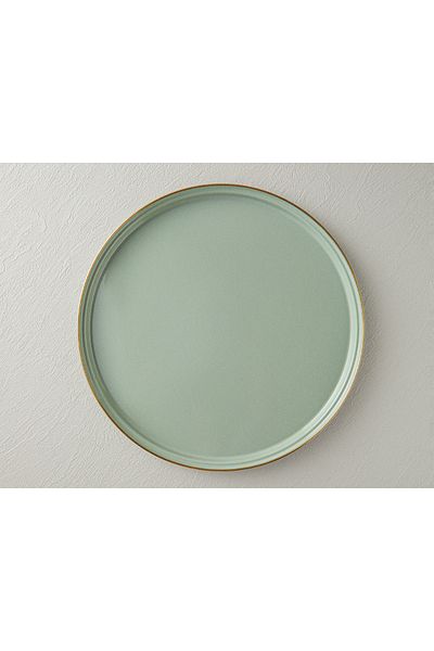 English Home 33 Cm Light Mint Isidora Enameled Round Tray