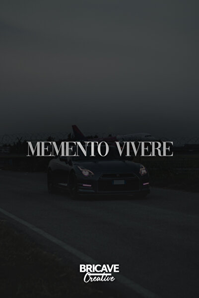 Bricave Memento Vivere - Yaşadığını Hatırla JDM Araba-Motosiklet Cam Etiket S...