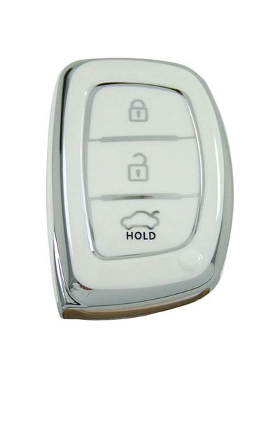 EBG İSTANBUL Hyundai 13-18 Ix35 Tucson Smart 3 Button White-silver Auto Key Control Container Case