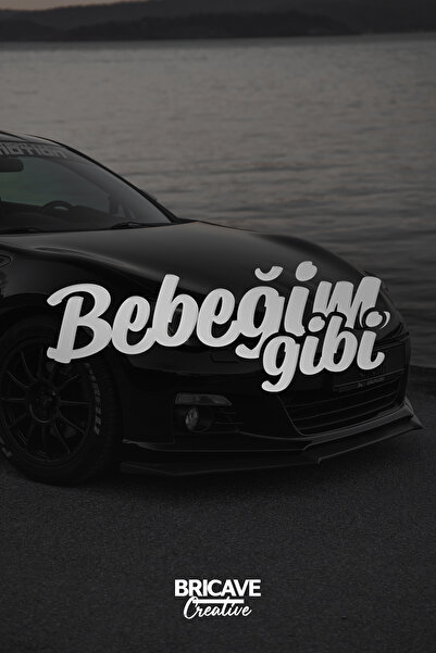 Bricave ملصق ملصق على الزجاج الأمامي للسيارة والدراجة النارية مثل My Baby JDM...