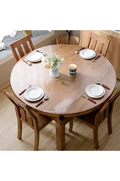 vexillum Transparent Circle Tablecloth Pvc Translucent Thick Tablecloth 2.0mm Table Protector Mica Table Protection Cover