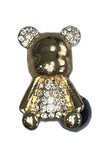 Crocs Metal Taşlı Terlik Süsü Ayıcık-Metal Taşlı jibbitz-Metal Taşlı Charm-me...