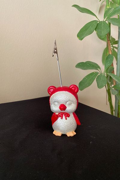 Tasarloxi Big Penguin Red Note Holder