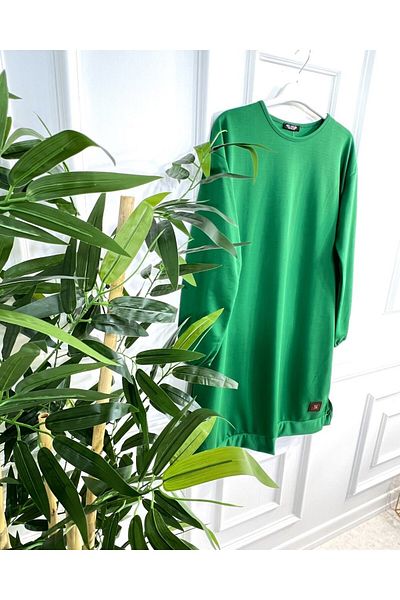 Aşkı Endam Two Thread Combed Cotton Tunic with Deep Crest Detail - Benetton
