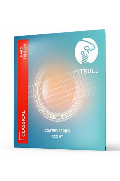 PİTBULL Coated Series Classic Guitar String Set of 3 Hard Tension (String Winder 4 Pena Hat)Ccg Ht 3P Ssc