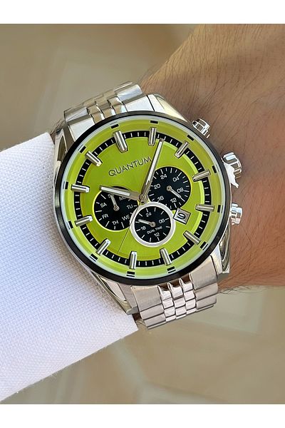Quantum Functions Active 10 Atm Waterproof Steel Band Steel Case Men Wristwatch 987300