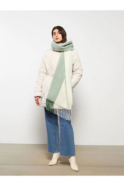 LC Waikiki Γυναικείο φουλάρι με απαλή υφή Color Block