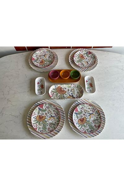 Keramika Pateh 15 Piece Breakfast Set for 4 People