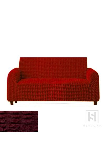 HEYTGAH Claret Red 3-Seater Sofa Cover - Flexible Stretch Sofa Bed Sofa Cover