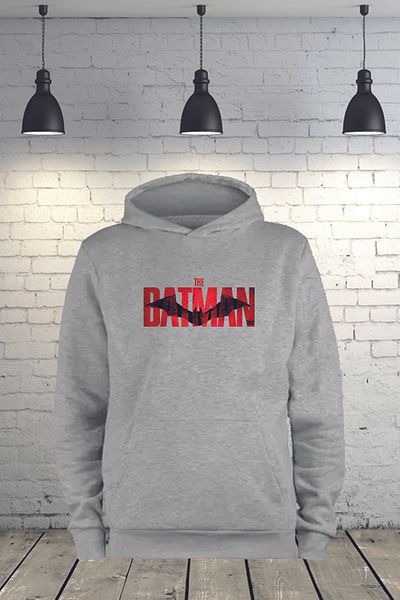 BAGÜ STORE Batman Printed Hooded Oversize Sweatshirt