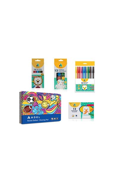Adel 4-Piece Painting Set+Picture Book 25X35