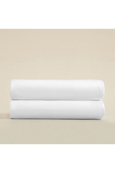 Chakra Extra Double Size Bed Sheet 310x280 cm White