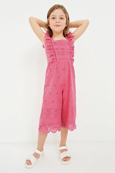 MAYORAL 2-9 Yaş Kız Çocuk Fisto Tulum Pembe