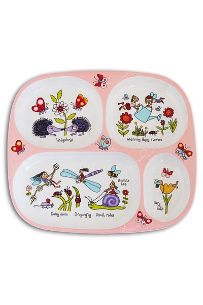 Tyrrell Katz Mini Compartment Plate and Cup for Baby // Secret Garden
