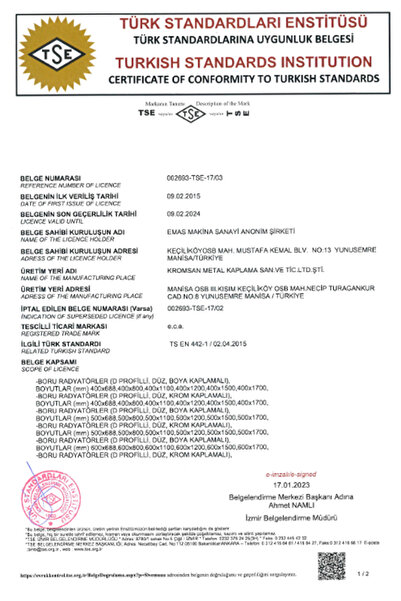 Eca 5/11 Havlupan Beyaz Havlu Kurutucu Banyopan Radyatör