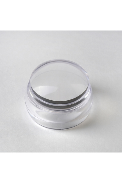 Nail Republic Stamping Mühür – yuvarlak kısa Şeffaf Silikon, Nail Art Desen A...