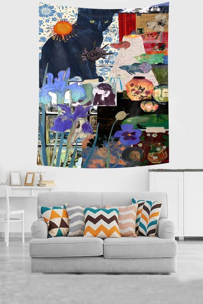 Latibule My Colorful World Stain Resistant υφασμάτινο κάλυμμα τοίχου Ταπετσαρ...