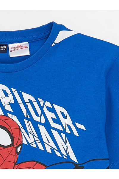 LC Waikiki Βρεφικό μπλουζάκι με κοντό μανίκι LCW Kids Crew Neck Spiderman