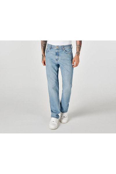 denimfield Ανδρικό παντελόνι με κανονική εφαρμογή κανονική μέση μπλε τζιν 1064387