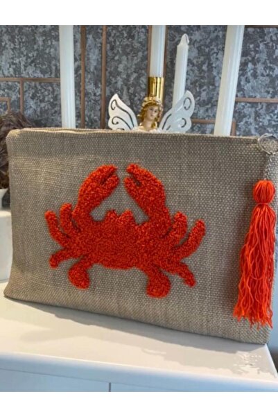 Bysemratarkan Yengeç model clutch çanta