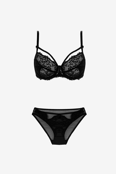 AYYILDIZ 103 Set Chiloți Sutien Negru