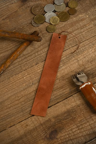 Lost Slope Leather Bookmark - Real Leather & Handmade