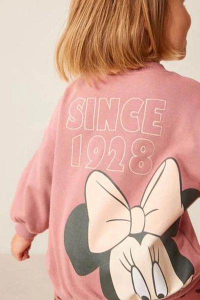 le peu doudou New Season Minnie Mouse Embroidered 3 Thread Fabric Cotton Bottom Top Set