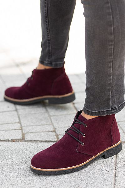 Freemax Ανδρικά Papi Bound Χειμερινά Ανδρικά Μποτάκια Suede Claret Red