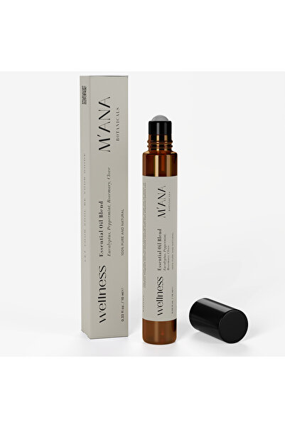 MANA BOTANICALS Wellness Aromaterapi Roll On Okaliptüs Yağı, Nane Yağı, Biber...