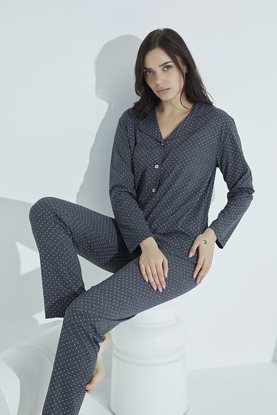 ELİTOL Set de lenjerie de dormit confortabilă cu nasturi